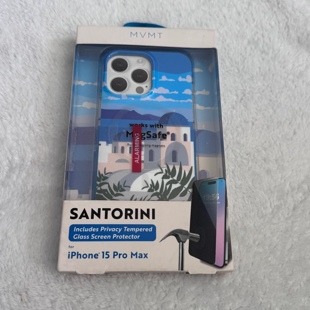 MVMT Santorini for iPhone 15 Pro Max MagSafe Case Privacy Screen Protector NIP